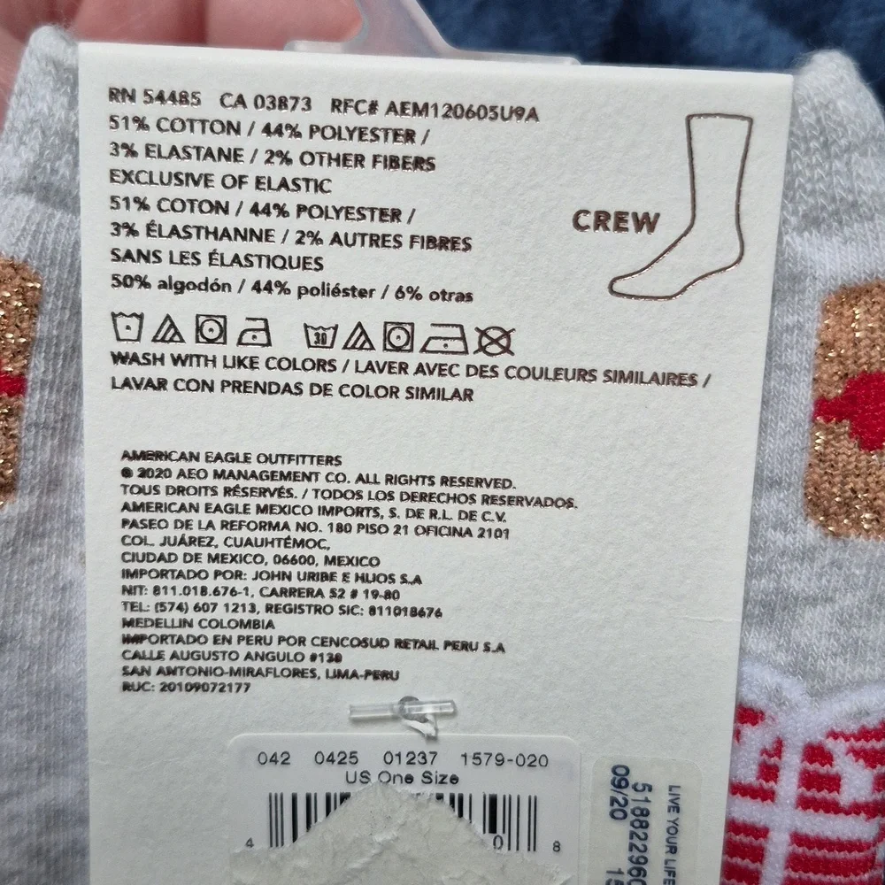 Treat Yo Self Holiday Crew Socks! NWT! - Picture 5 of 7